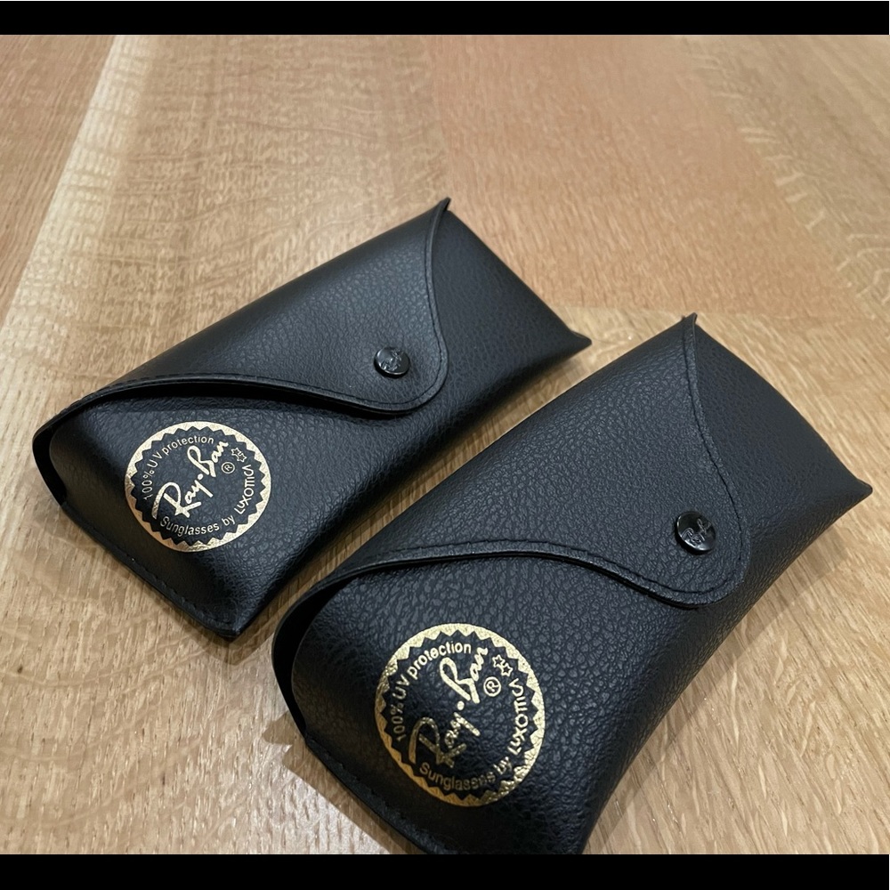 Ray Ban Black Sunglasses Cases (set of two)